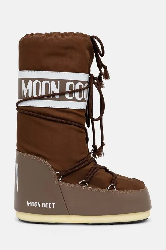 Moon Boot snow boots MB ICON NYLON brown color 80D1400440 M005