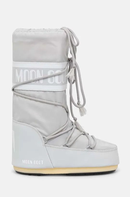 Moon Boot snow boots MB ICON NYLON gray color 80D1400440 H003