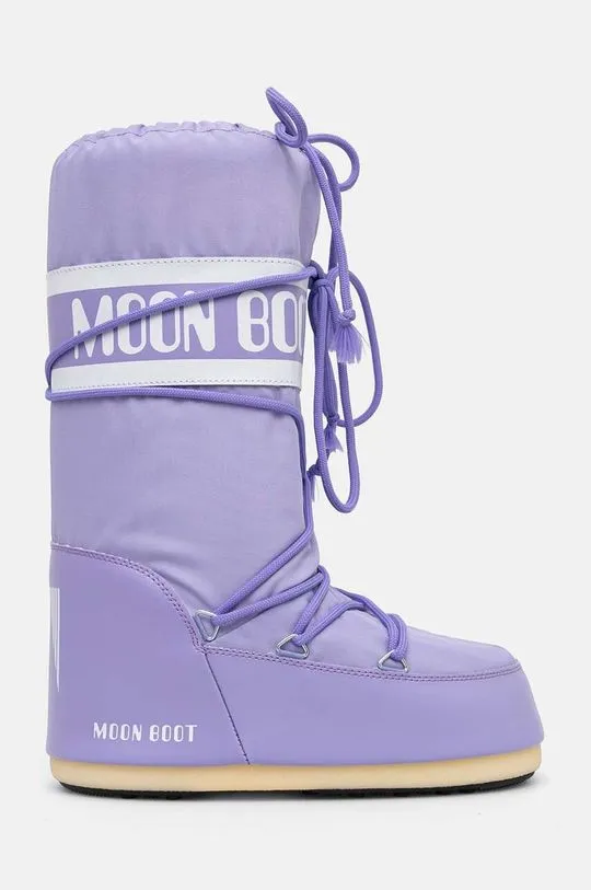 Moon Boot snow boots MB ICON NYLON violet color 80D1400440 E001