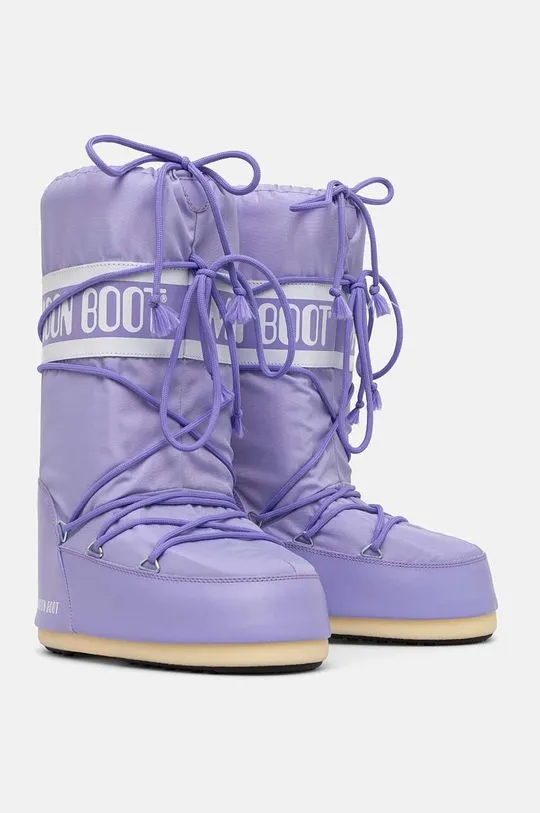 Moon Boot snow boots MB ICON NYLON violet color 80D1400440 E001