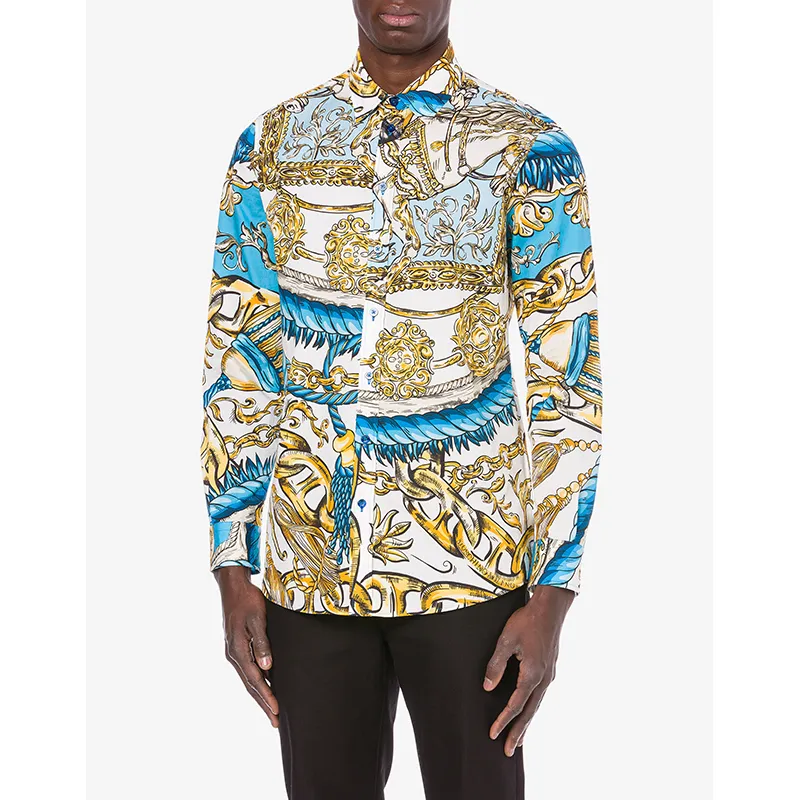 Moschino  |Button-down Street Style Cotton Logo Shirts