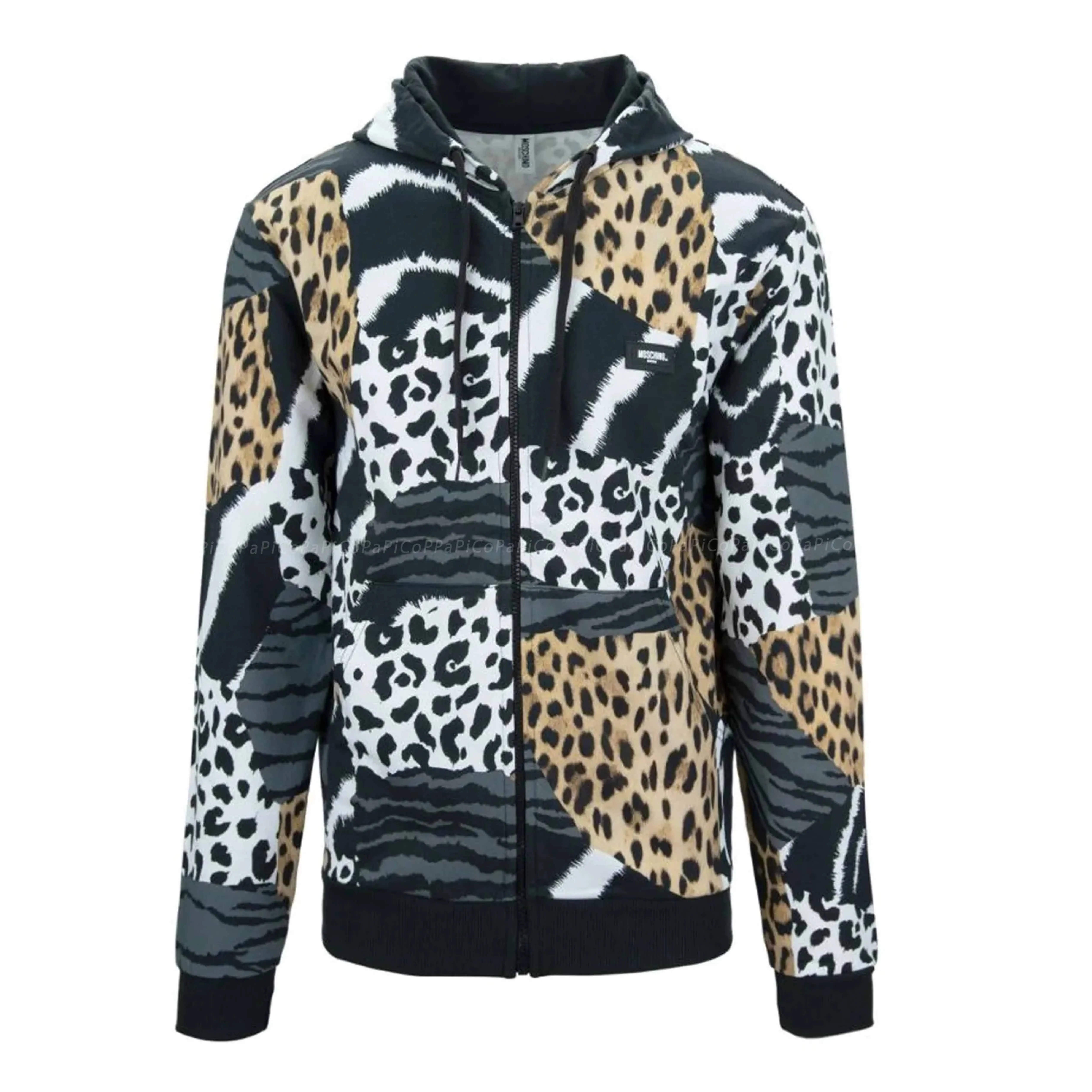 Moschino  |Zebra Patterns Leopard Patterns Unisex Long Sleeves