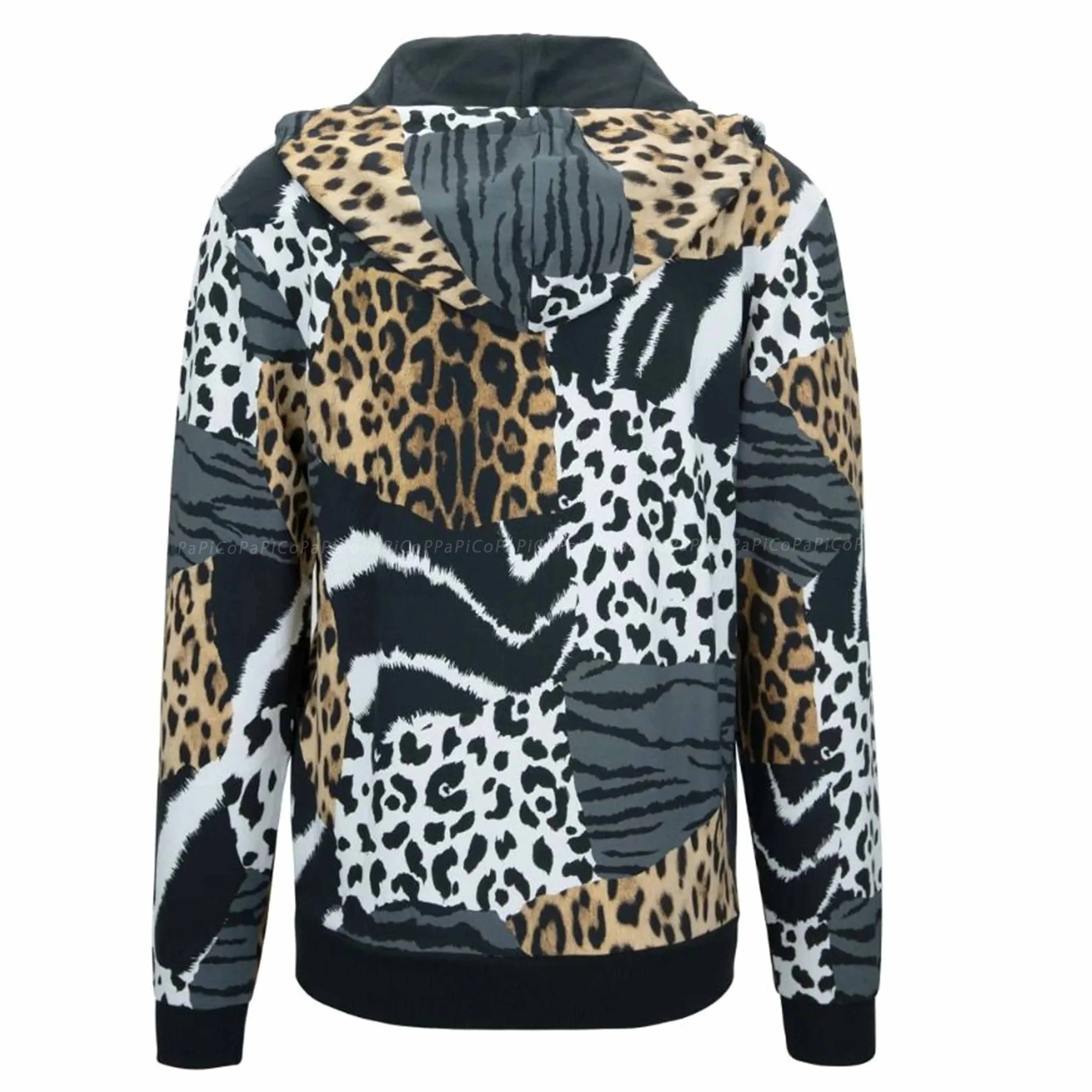 Moschino  |Zebra Patterns Leopard Patterns Unisex Long Sleeves