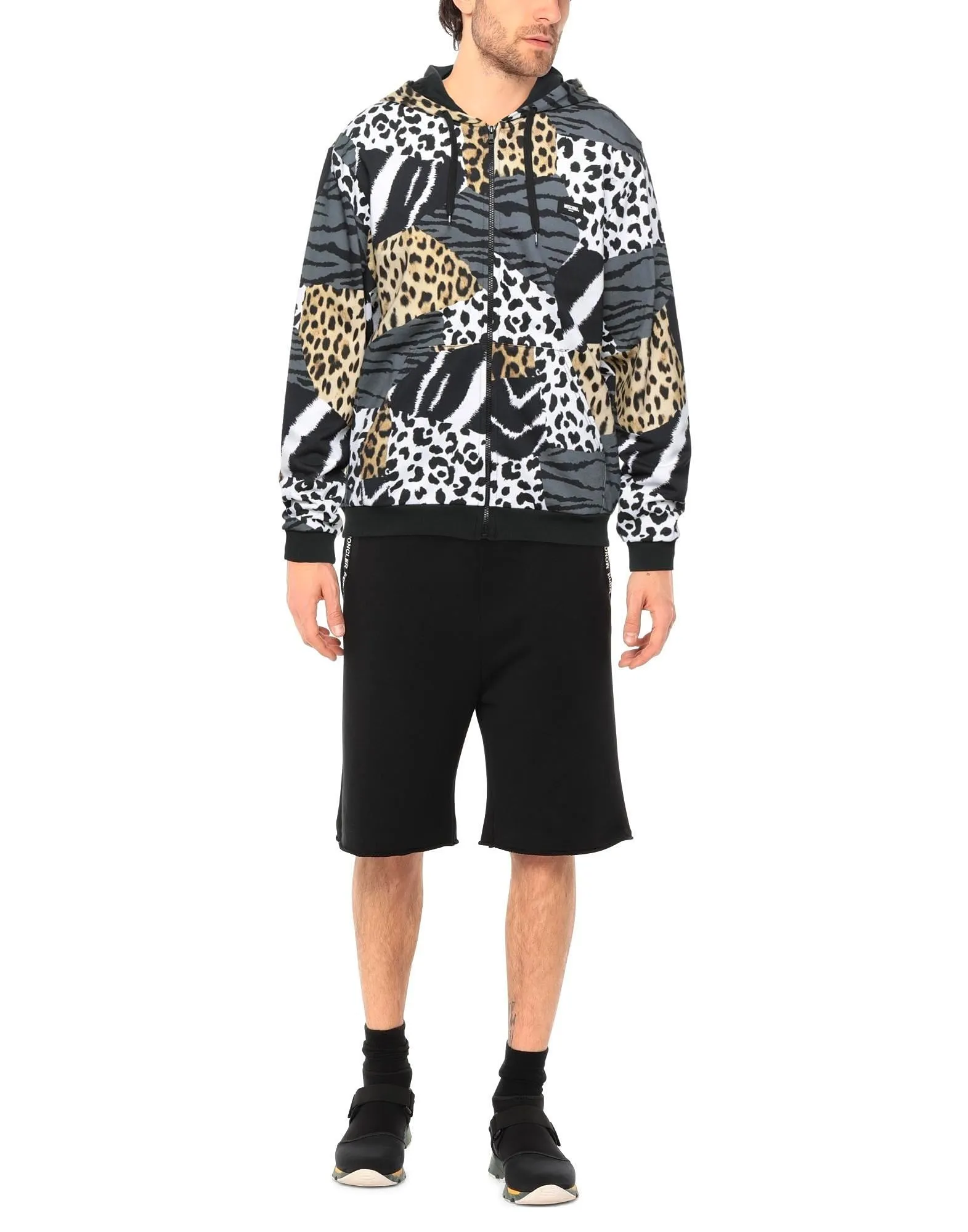 Moschino  |Zebra Patterns Leopard Patterns Unisex Long Sleeves