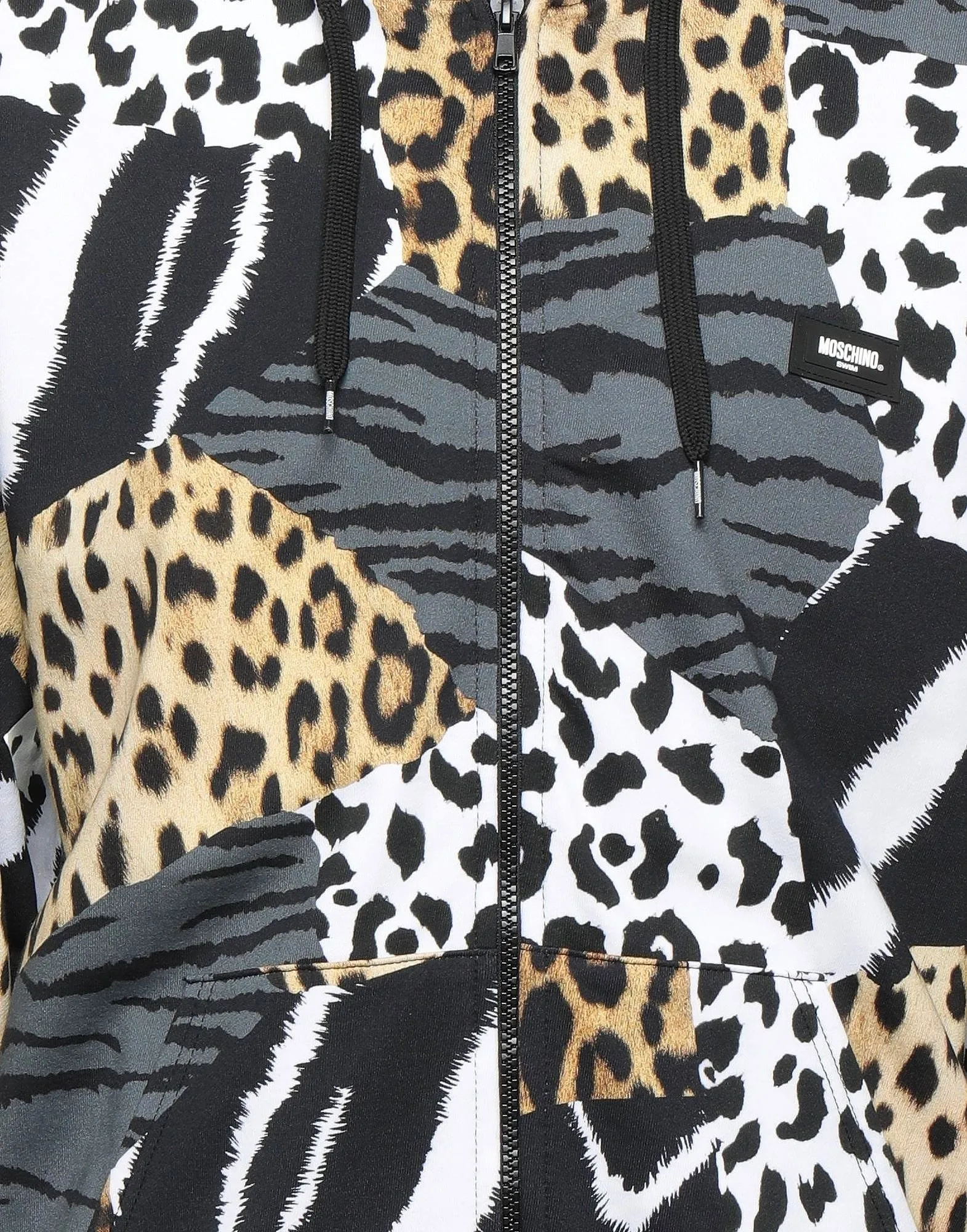 Moschino  |Zebra Patterns Leopard Patterns Unisex Long Sleeves