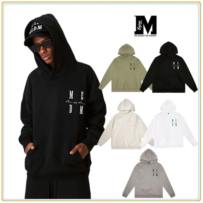 MR. ENJOY DA MONEY  |Unisex Street Style Long Sleeves Logo Hoodies