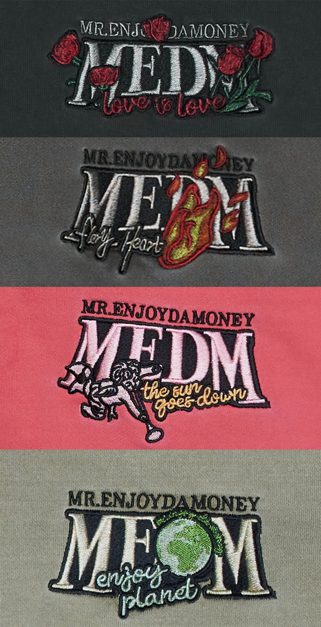 MR. ENJOY DA MONEY  |Unisex Sweat Street Style Long Sleeves Logo Hoodies