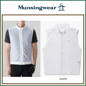 Munsingwear  |Street Style Plain Logo Vests & Gillets