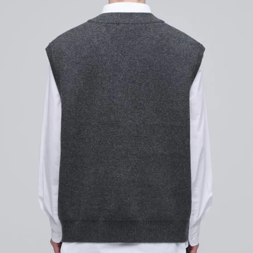 MUSINSA STANDARD  |Wool Cashmere Nylon Street Style Plain Vests & Gillets