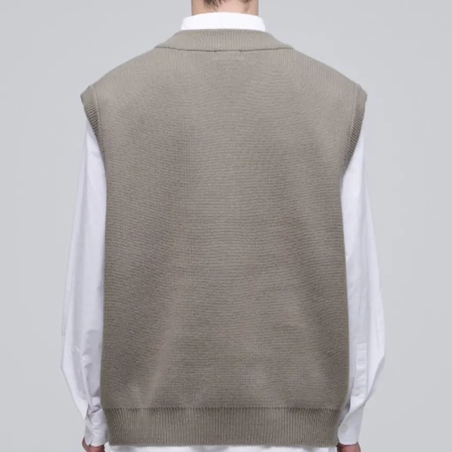 MUSINSA STANDARD  |Wool Cashmere Nylon Street Style Plain Vests & Gillets