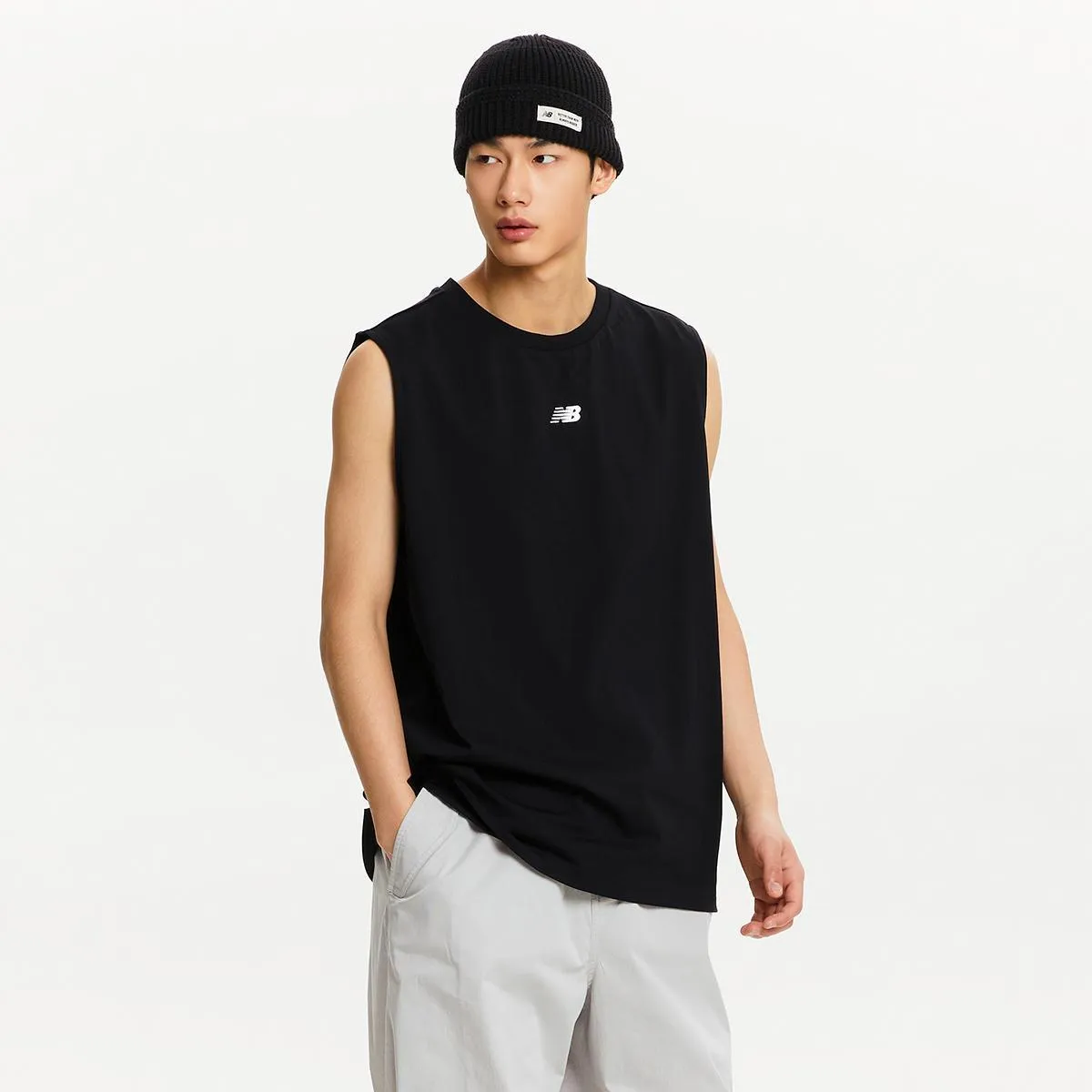 New Balance  |Sleeveless Street Style Plain Cotton Vests & Gillets