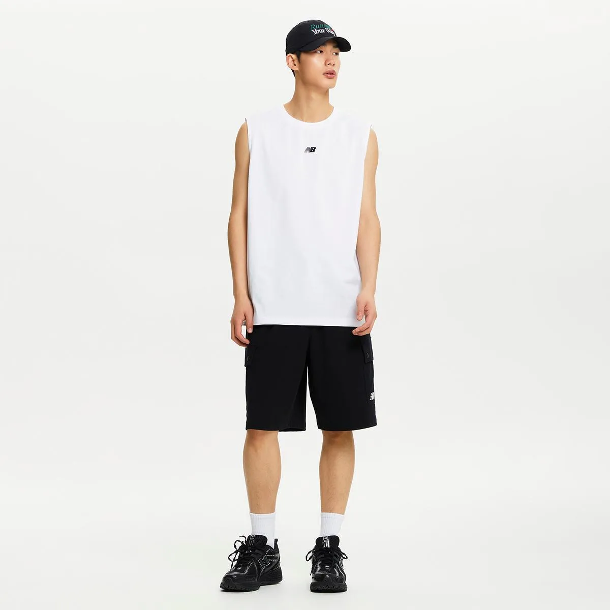 New Balance  |Sleeveless Street Style Plain Cotton Vests & Gillets