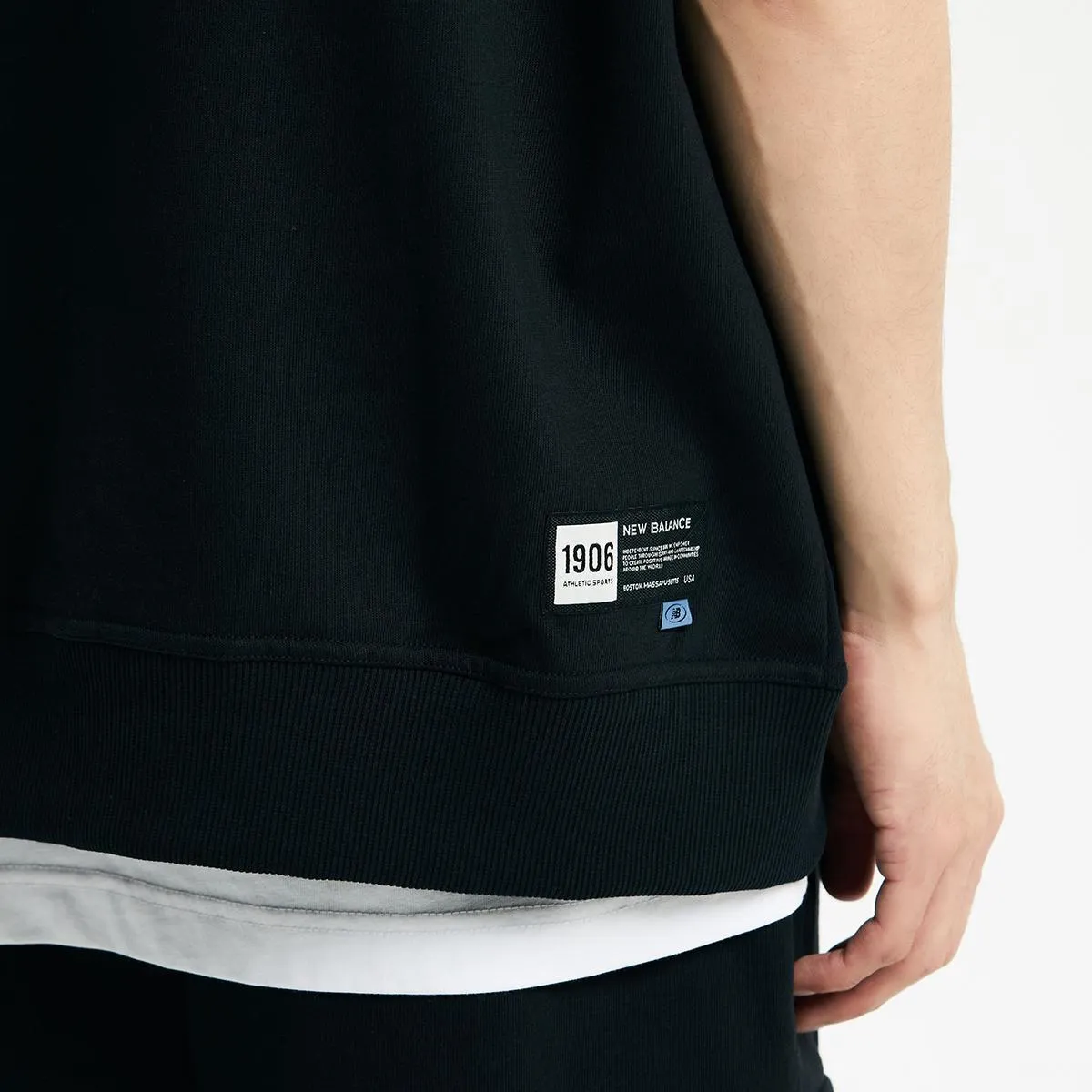 New Balance  |Unisex Sleeveless Street Style Plain Cotton Logo