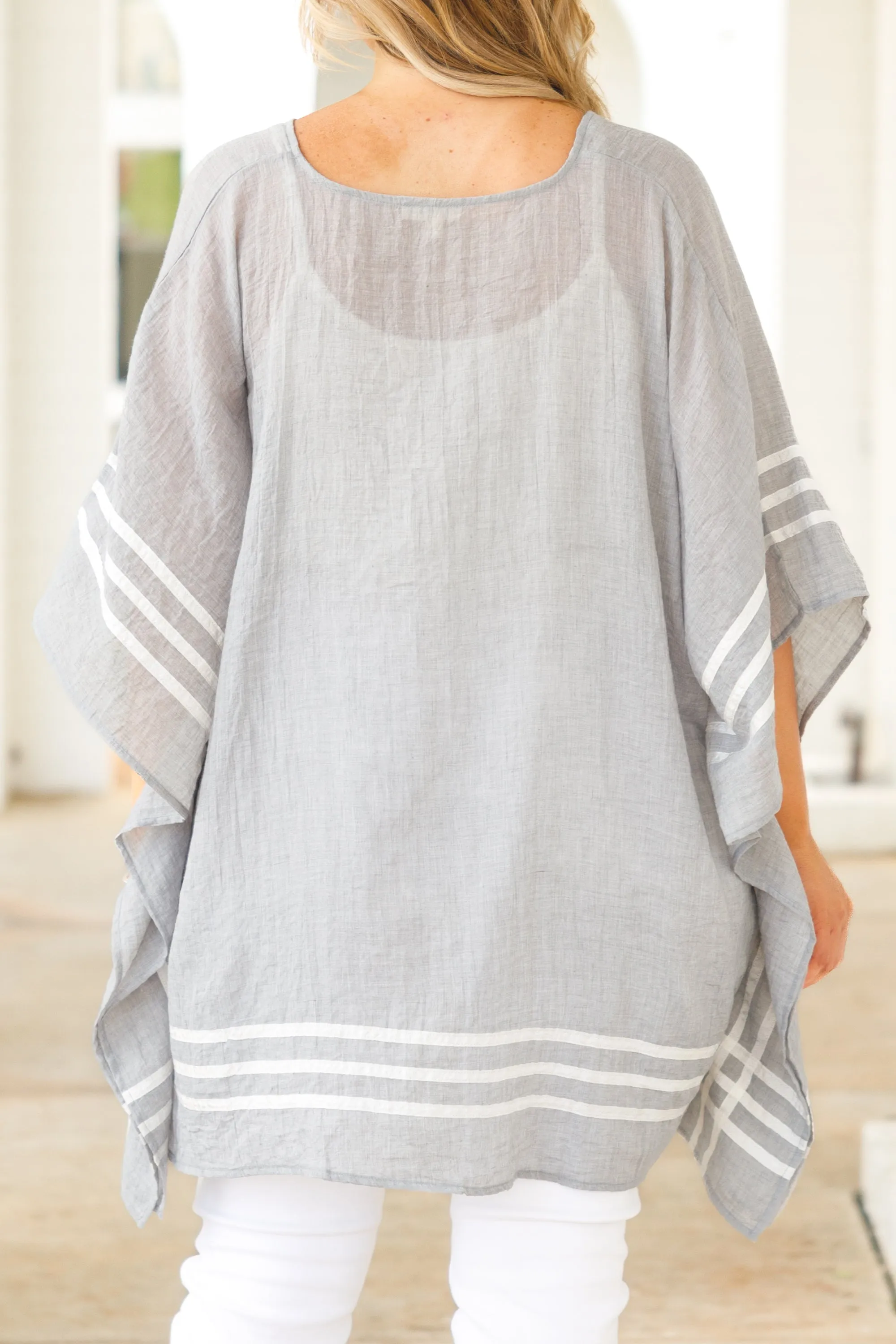 Oh Boy Tunic, Light Grey