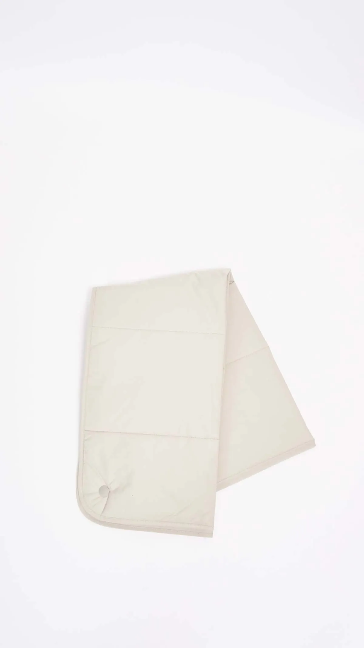 Padded Scarf - White Beige