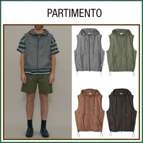 PARTIMENTO  |Unisex Street Style Logo Vests & Gillets