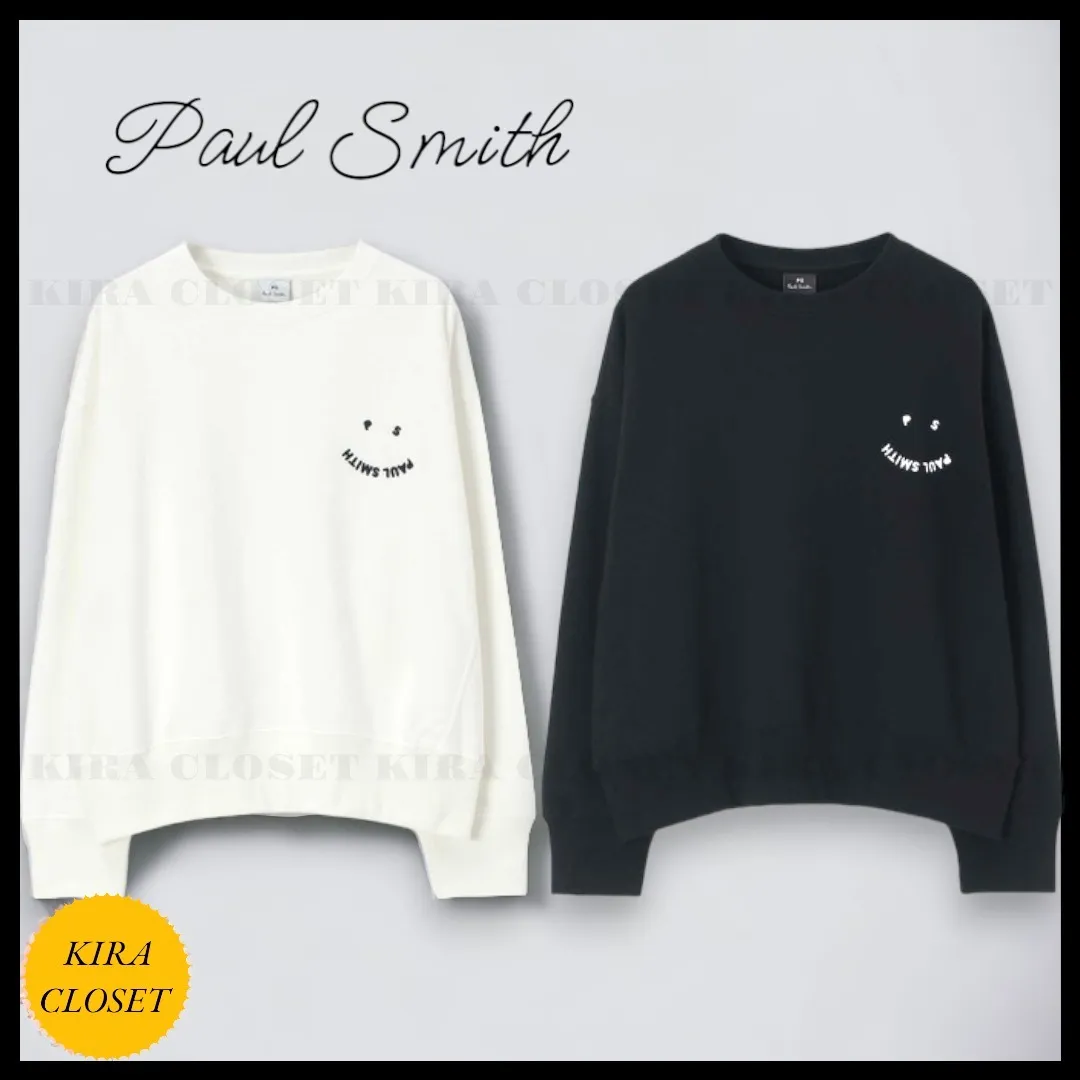 Paul Smith  |Unisex Street Style Long Sleeves Plain Logo