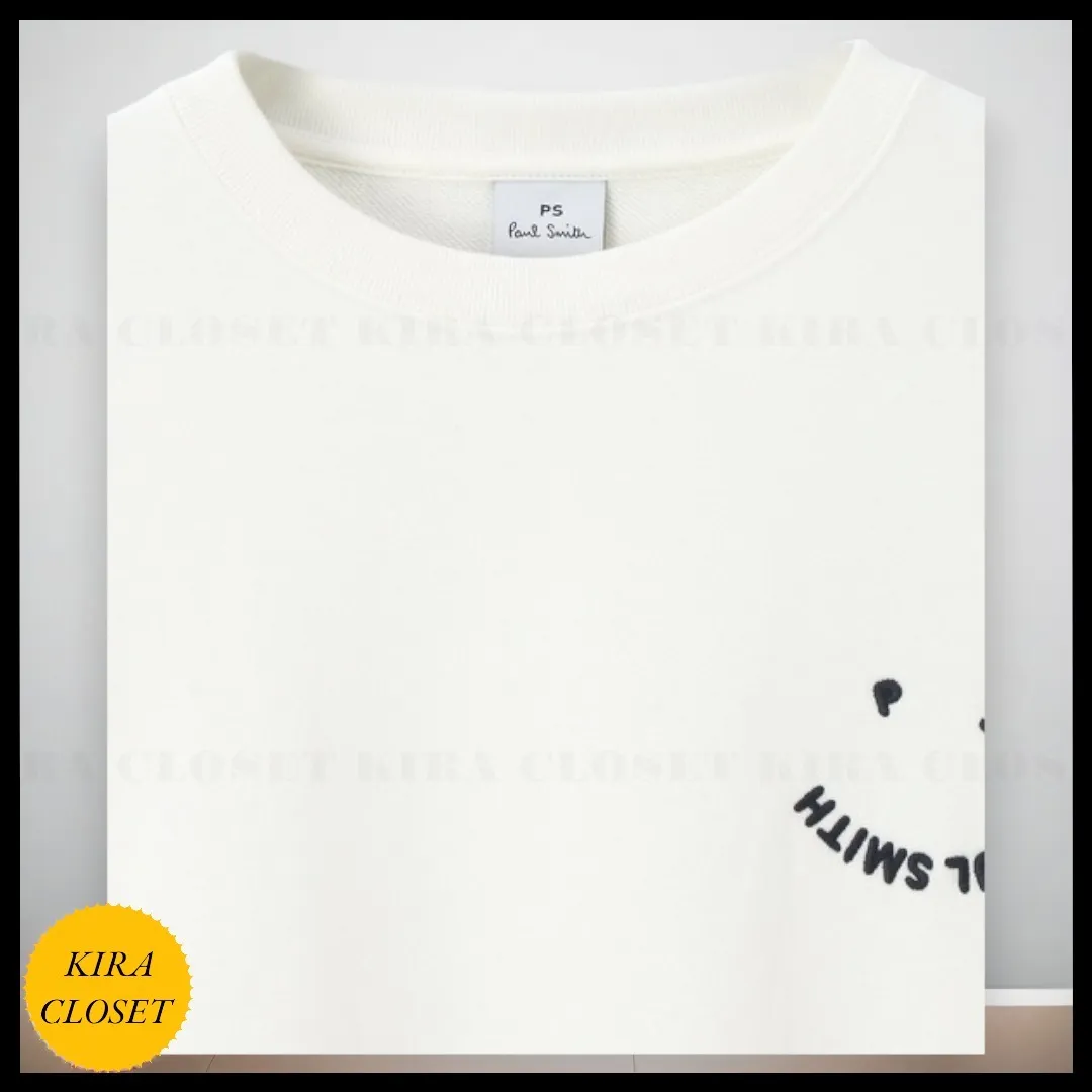 Paul Smith  |Unisex Street Style Long Sleeves Plain Logo