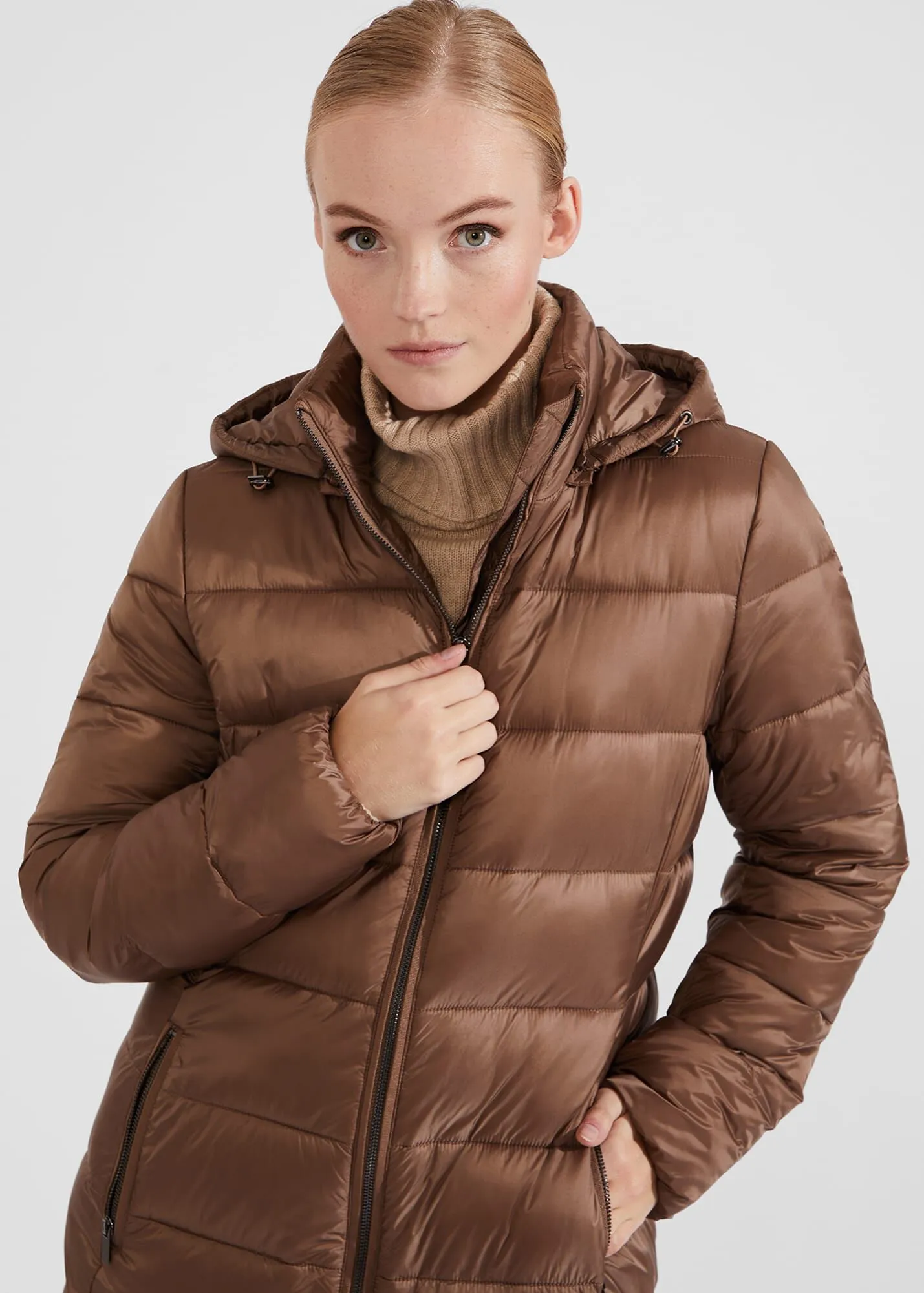 Petite Joelle Hooded Puffer 