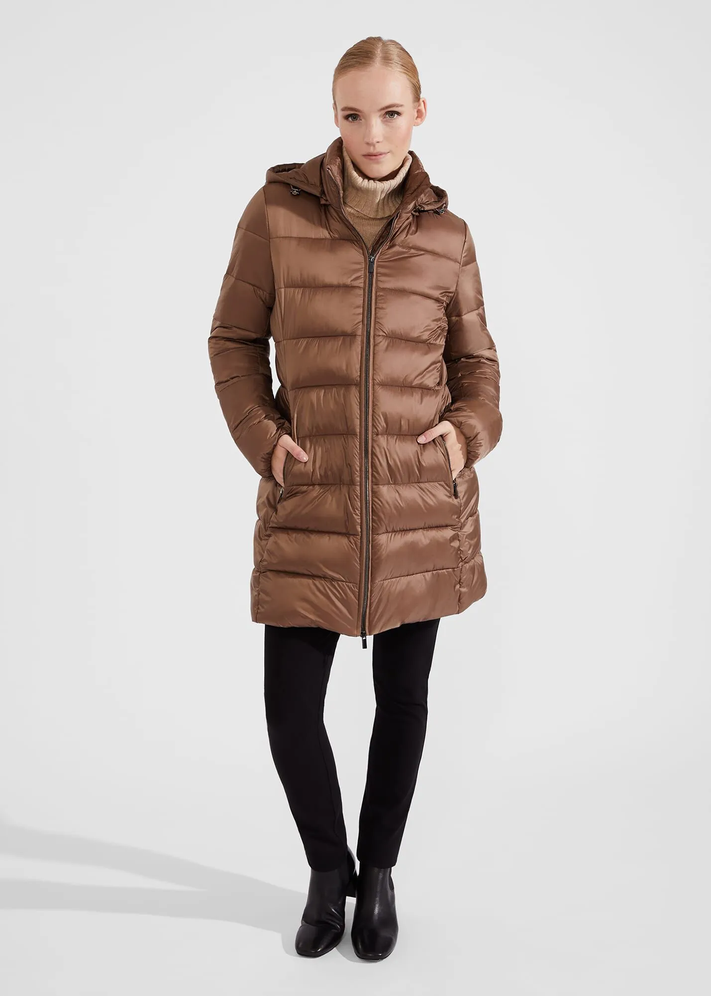 Petite Joelle Hooded Puffer 