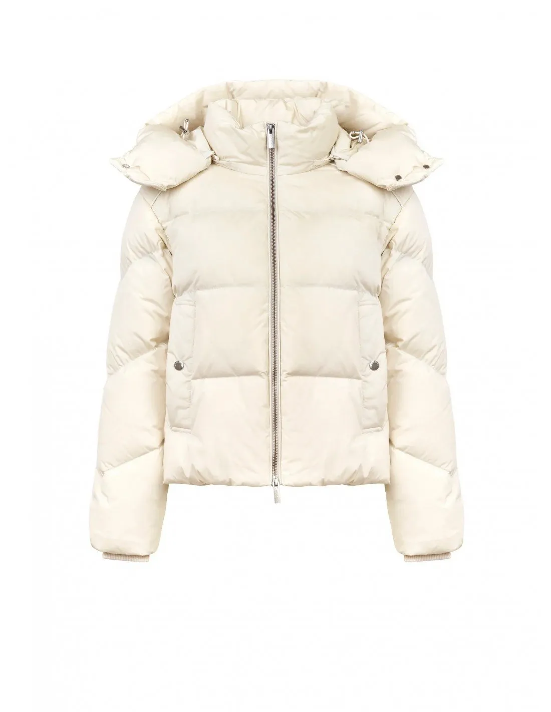 Piumino Woolrich donna  alsea corto down puffer crema