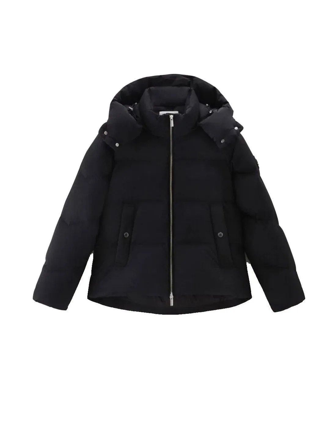 Piumino Woolrich donna  alsea corto down puffer nero