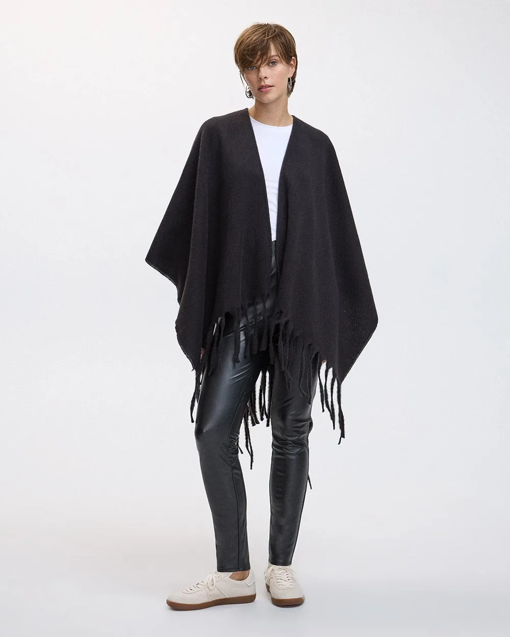 Poncho with Fringes