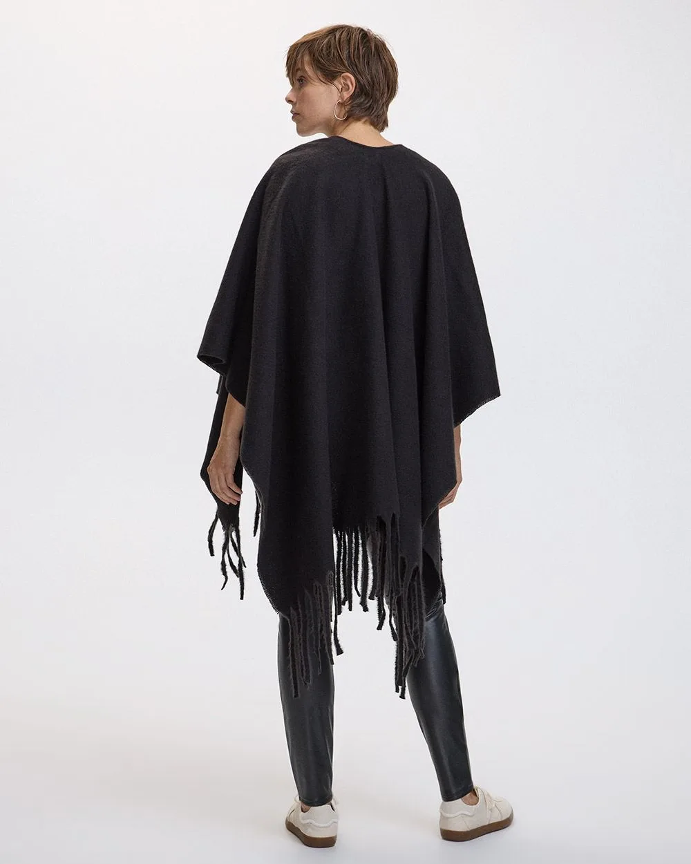 Poncho with Fringes