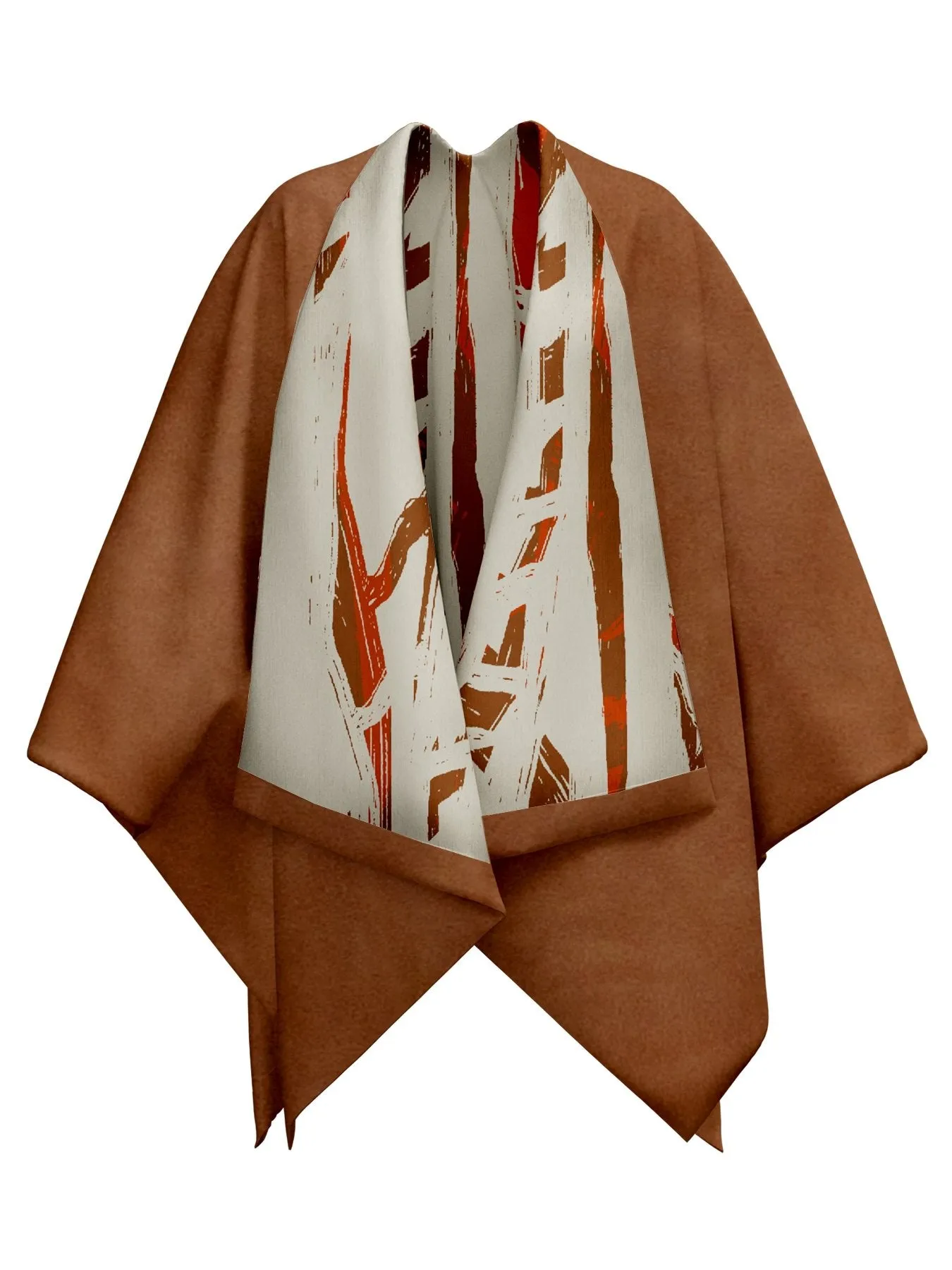 Reversible Amy Ben Poncho - Garden Cream