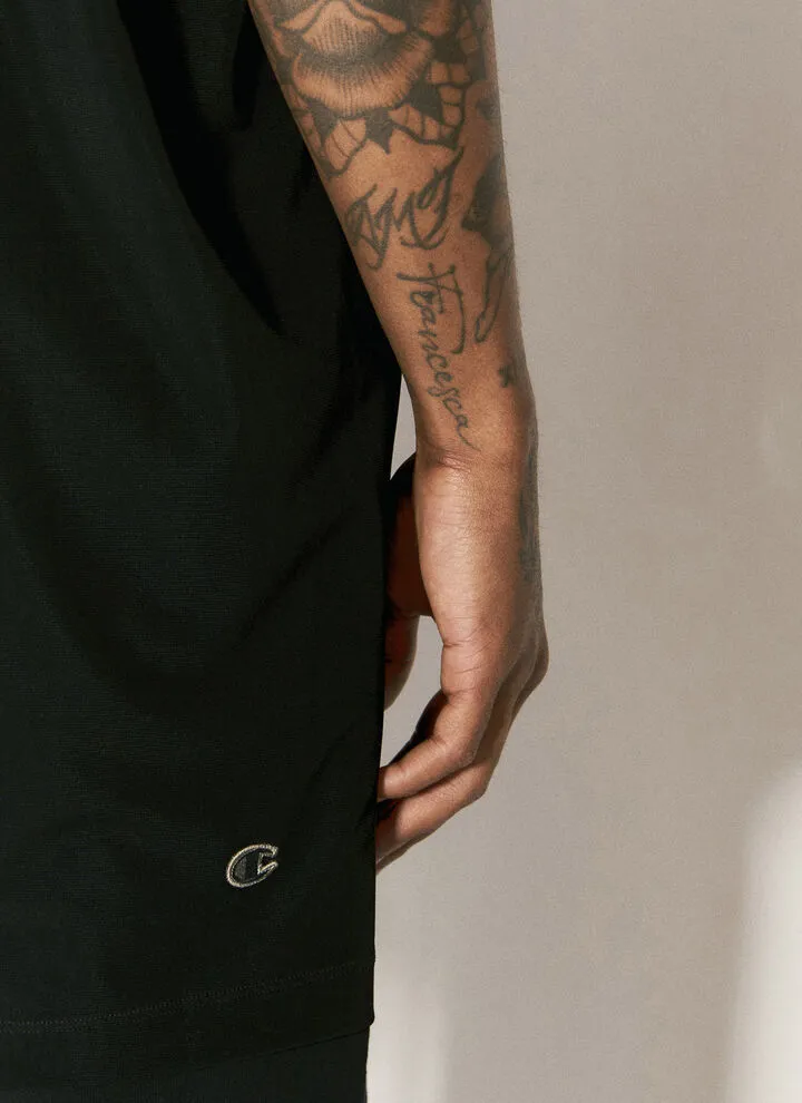 RICK OWENS  |Sleeveless Street Style V-Neck Collaboration Plain Logo