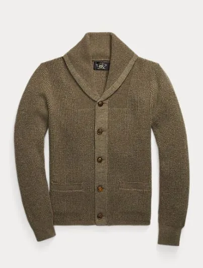 RRL  |Button-down Cashmere Plain Surf Style Cardigans