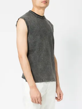 Saint Laurent  |Crew Neck Sleeveless Street Style Plain Cotton Luxury