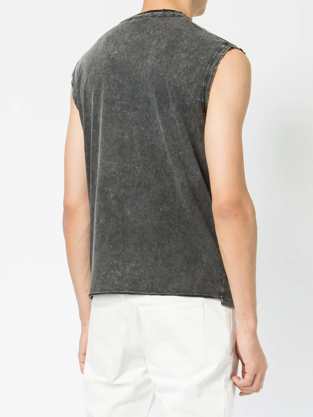 Saint Laurent  |Crew Neck Sleeveless Street Style Plain Cotton Luxury