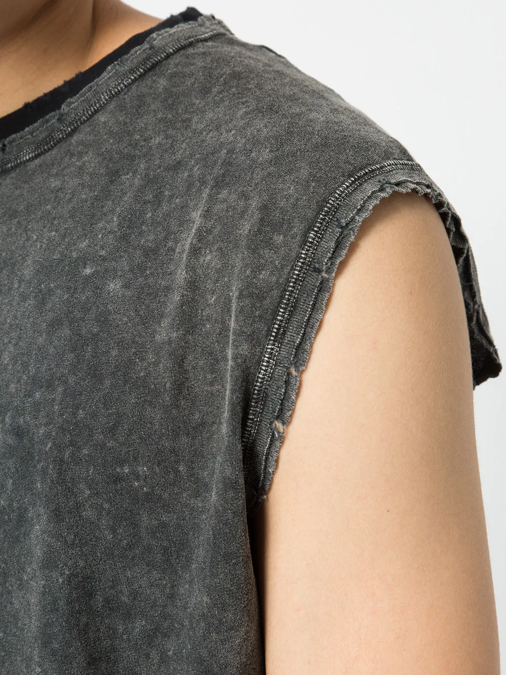 Saint Laurent  |Crew Neck Sleeveless Street Style Plain Cotton Luxury