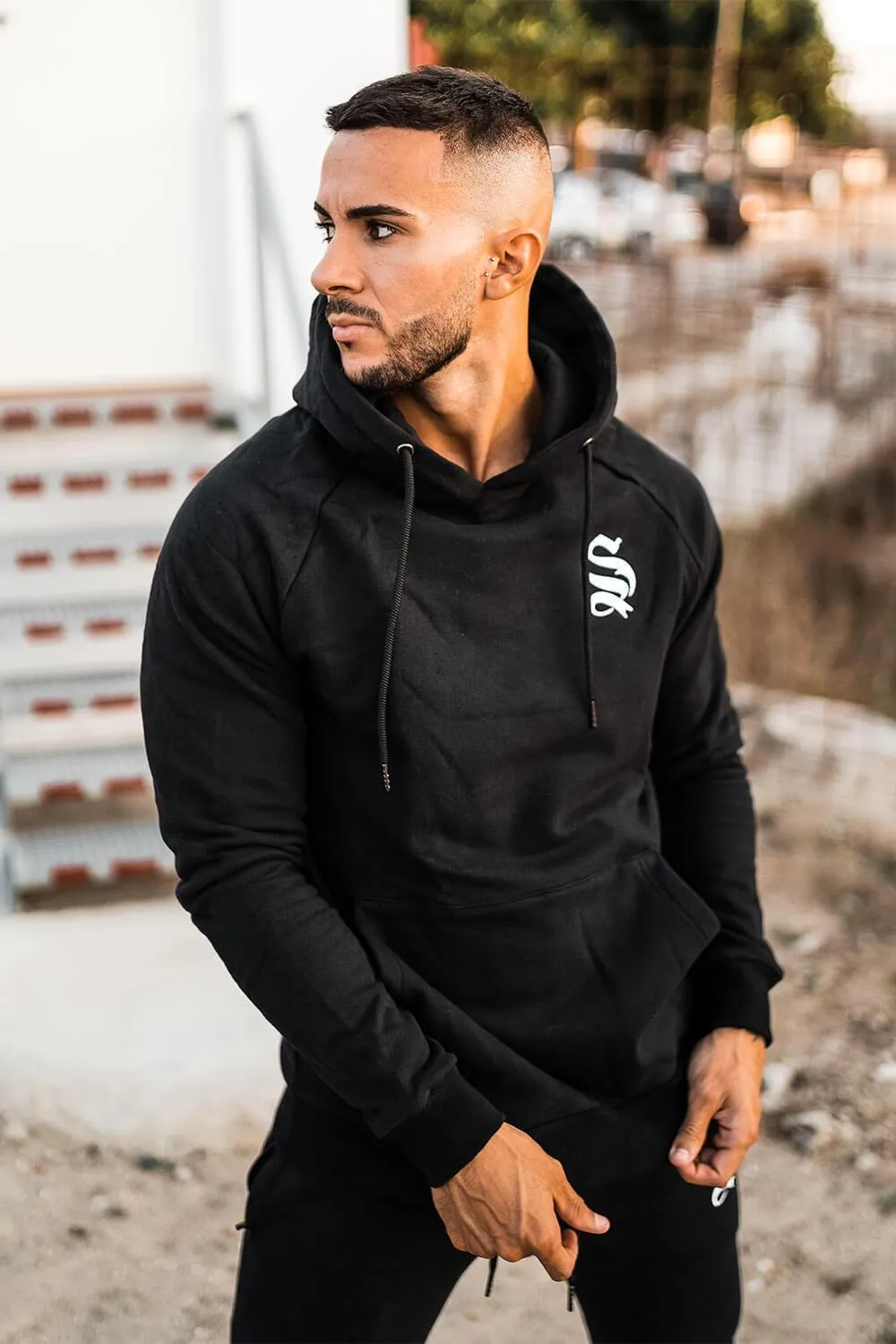 SINNERS ATTIRE  |Street Style Long Sleeves Plain Logo Hoodies