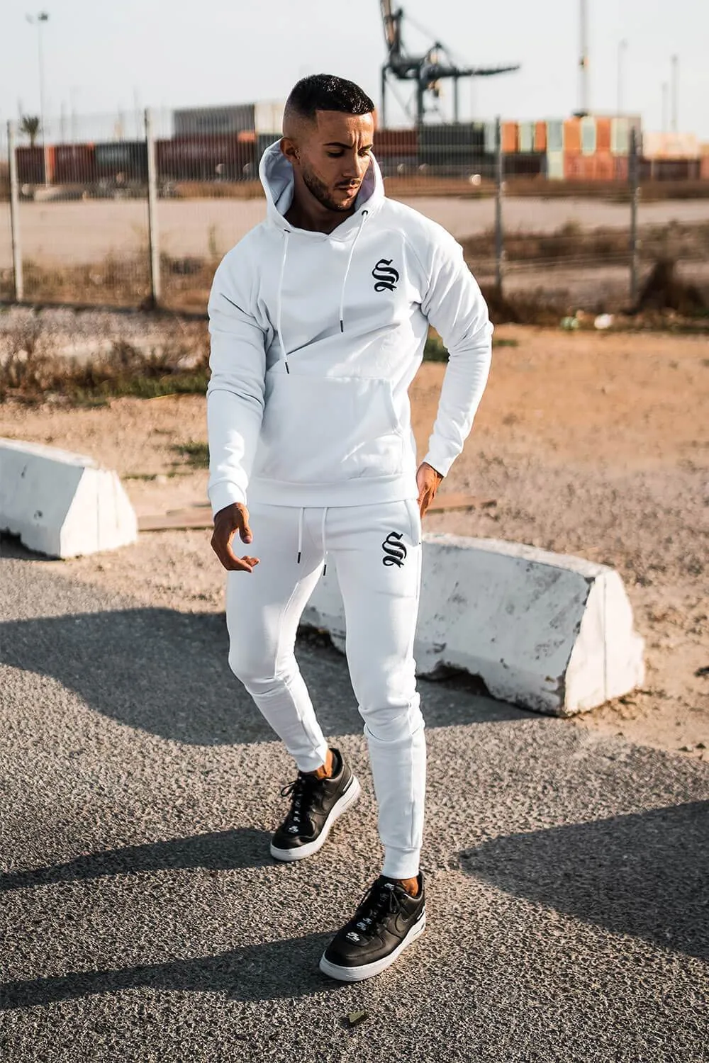 SINNERS ATTIRE  |Street Style Long Sleeves Plain Logo Hoodies