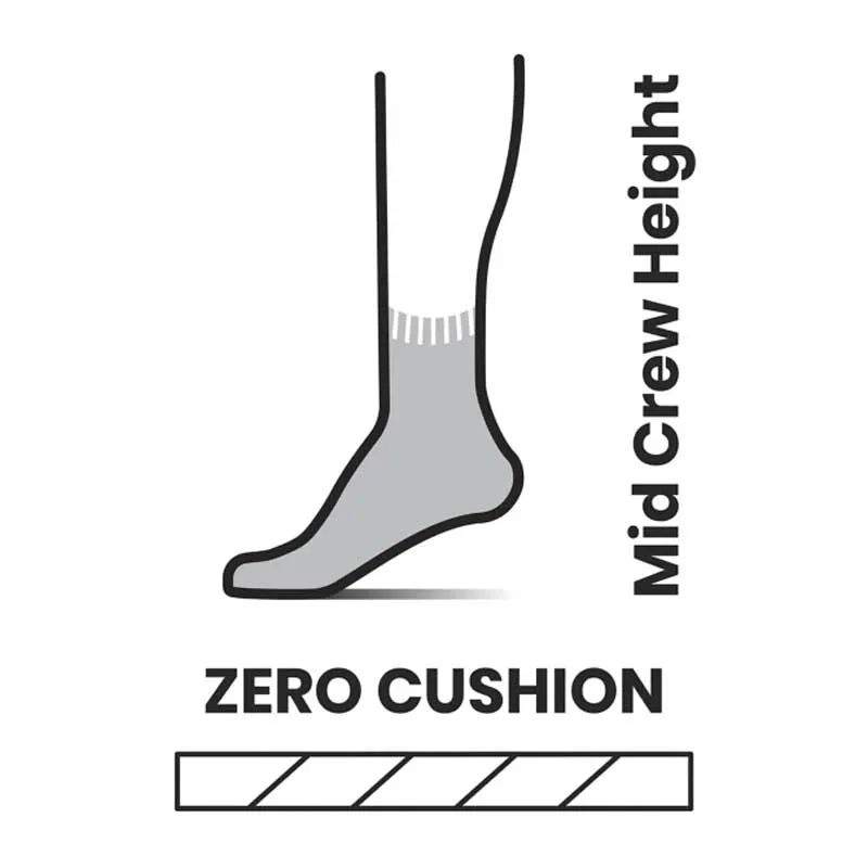 Smartwool Run Zero Cushion Mid Crew Pattern Socks Desert Orchid SW001656-C96