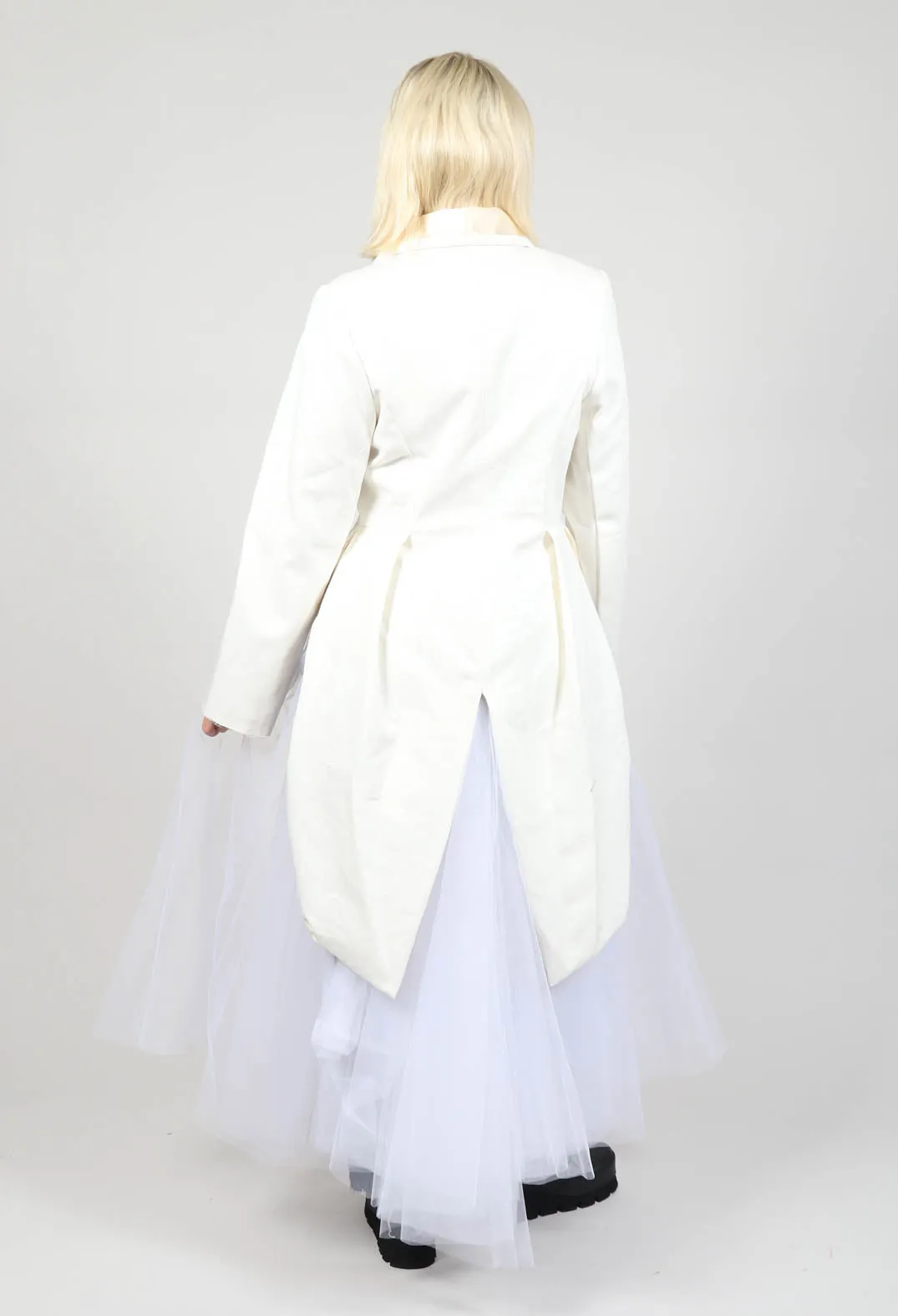 Snow White Long Blazer Tulle