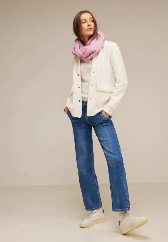 Soft Rose Melange Knitted Loop - Street One