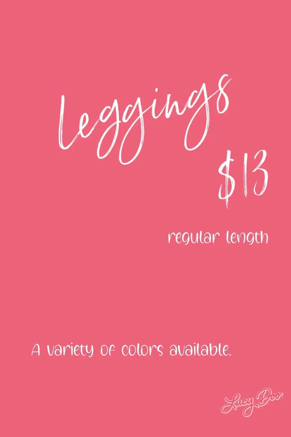 Solid Regular Length Leggings