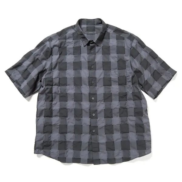 SOPHNET.  |Button-down Glen Patterns Cotton Short Sleeves Logo Shirts