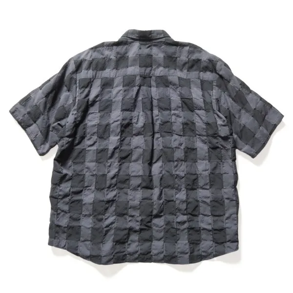 SOPHNET.  |Button-down Glen Patterns Cotton Short Sleeves Logo Shirts