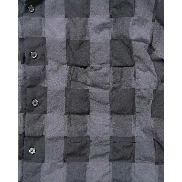 SOPHNET.  |Button-down Glen Patterns Cotton Short Sleeves Logo Shirts