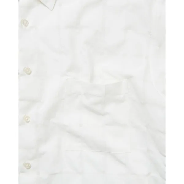 SOPHNET.  |Button-down Glen Patterns Cotton Short Sleeves Logo Shirts