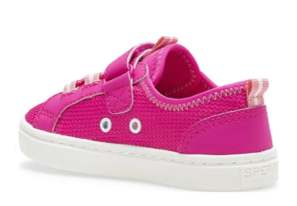 Sperry Little Girls-Abyss Hook & Loop Washable Sneaker- Hot Pink