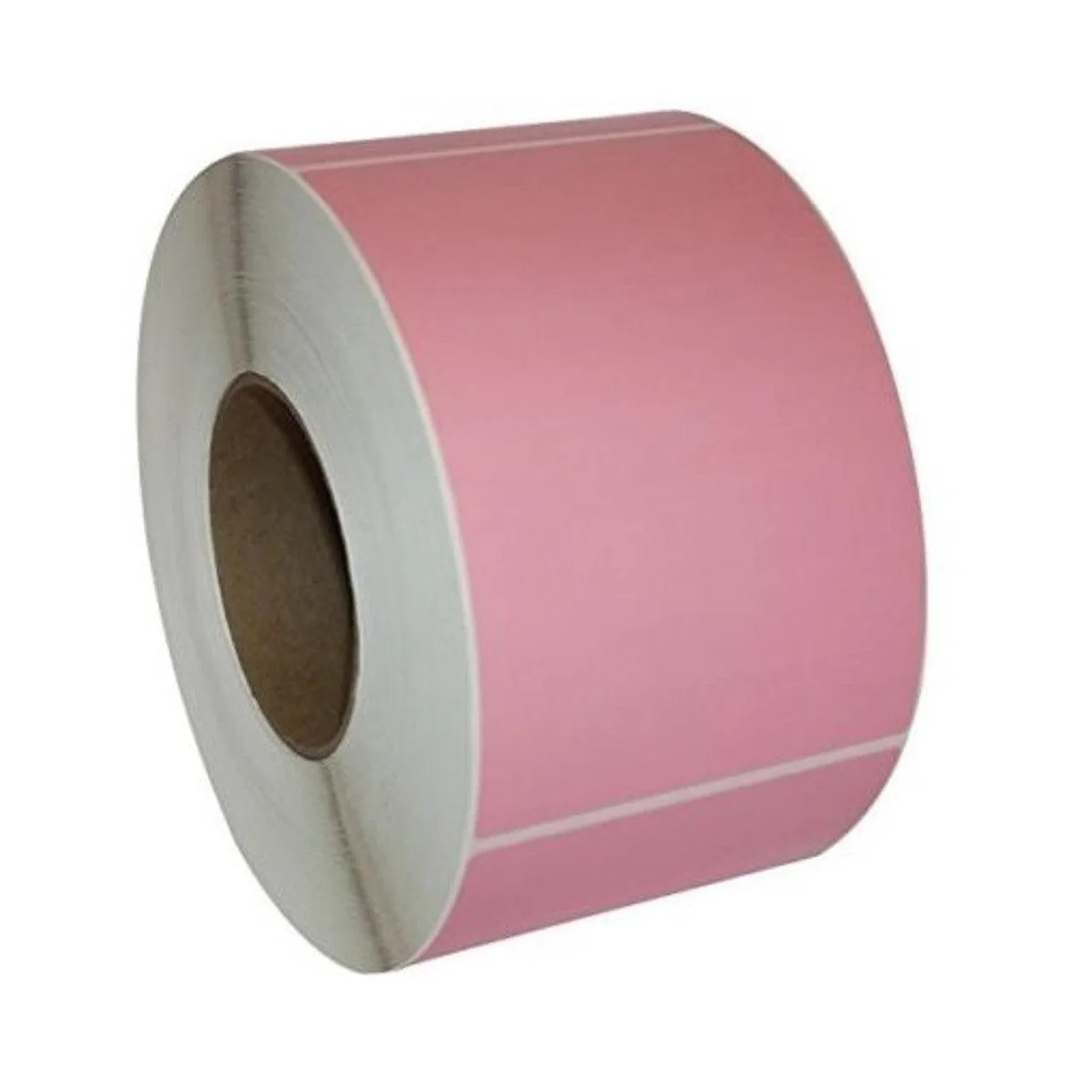 Stock Forms Direct Thermal Labels Permanent Adhesive Non-Perforated 100x150mm Pink Roll 1000