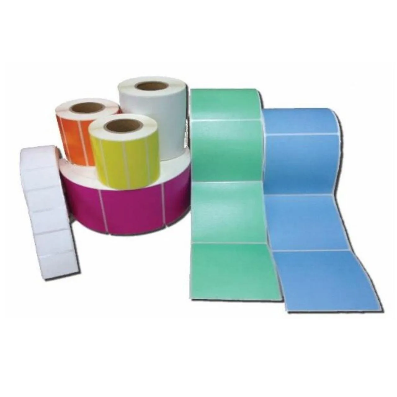 Stock Forms Direct Thermal Labels Permanent Adhesive Non-Perforated 100x150mm Pink Roll 1000