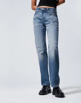 Straight Leg Baggy Jeans Dark Blue