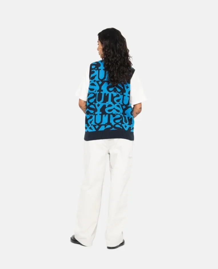 STUSSY  |Street Style Logo Skater Style Vests & Gillets