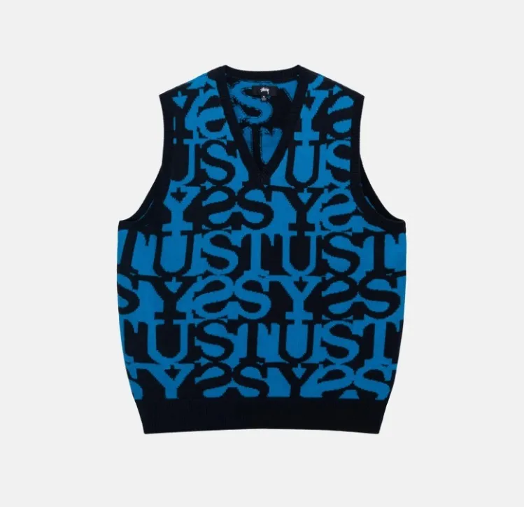 STUSSY  |Street Style Logo Skater Style Vests & Gillets